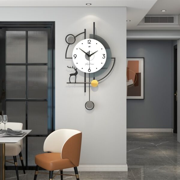 Custom Fashion Nordic Modern Simple Home Decorative Creative Wall Clock - Image 2