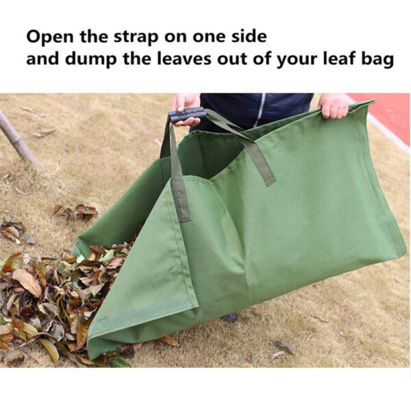 Garden Leaf Storage Outdoor Lawn Yard Waste Tarpaulin Container Recyclable Heavy Duty Garden Tote Garbage Bags - Image 8