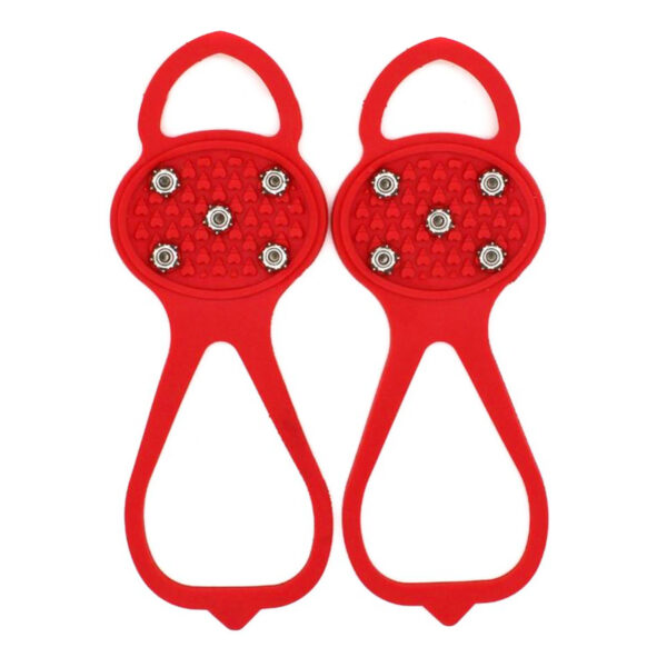 Unisex Men 5 Teeth Ice Gripper For Shoes Crampons Ice Gripper Spike Grips Cleats For Snow Studs Non-Slip Climbing Hiking Covers - Image 9