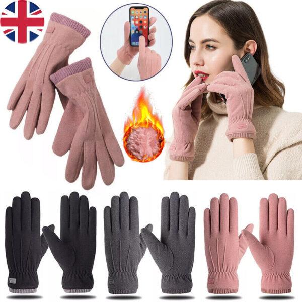 Winter Warm Gloves Touch Screen Waterproof Anti-slip Thermal For Women Ladies - Image 3