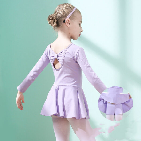 Children Dance Clothing Summer Short-sleeved Girls Dance Skirt Children Exercise Clothing Ballet Dance Dress - Image 10