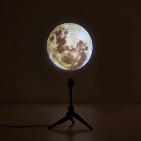 2 In 1 Star Projector Earth And Moon Projection Lamp 360 Rotating Bracket USB Led Night Light For Bedroom Decoration - Image 7