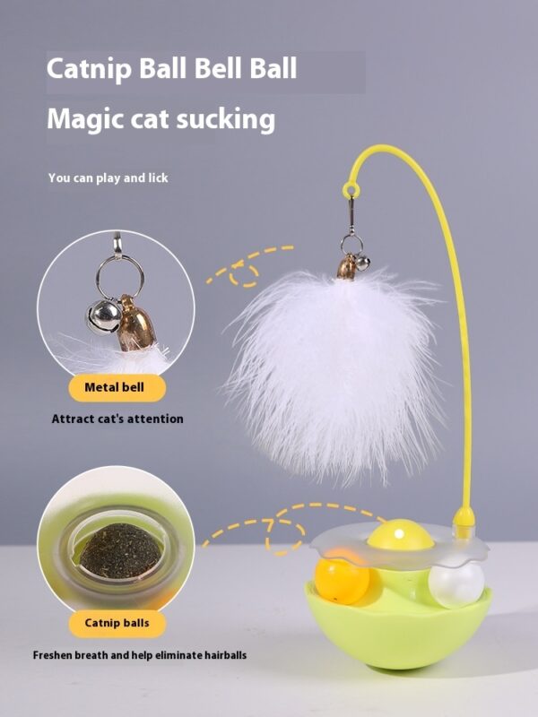 Cat Interactive Toy Funny Tumbler Toy Kitten Exercise Catching Leaky Food Ball Teaser Feather Wand Toys For Cat Accessories Pet Products - Image 8