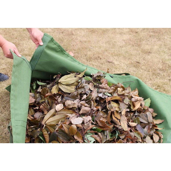 Garden Leaf Storage Outdoor Lawn Yard Waste Tarpaulin Container Recyclable Heavy Duty Garden Tote Garbage Bags - Image 2