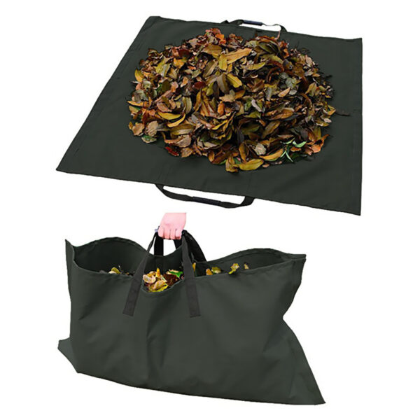 Garden Leaf Storage Outdoor Lawn Yard Waste Tarpaulin Container Recyclable Heavy Duty Garden Tote Garbage Bags - Image 5