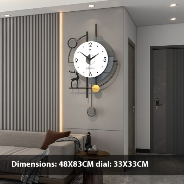 Custom Fashion Nordic Modern Simple Home Decorative Creative Wall Clock - Image 7