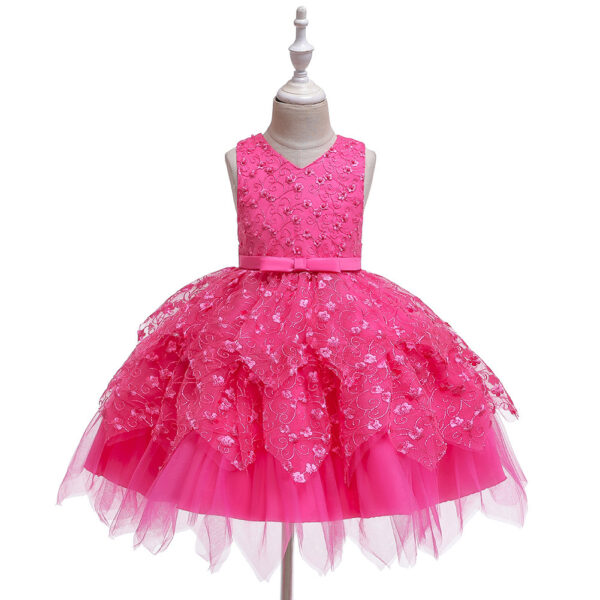 Clothing Baby Girls Middle And Small Children Kindergarten Dresses - Image 4