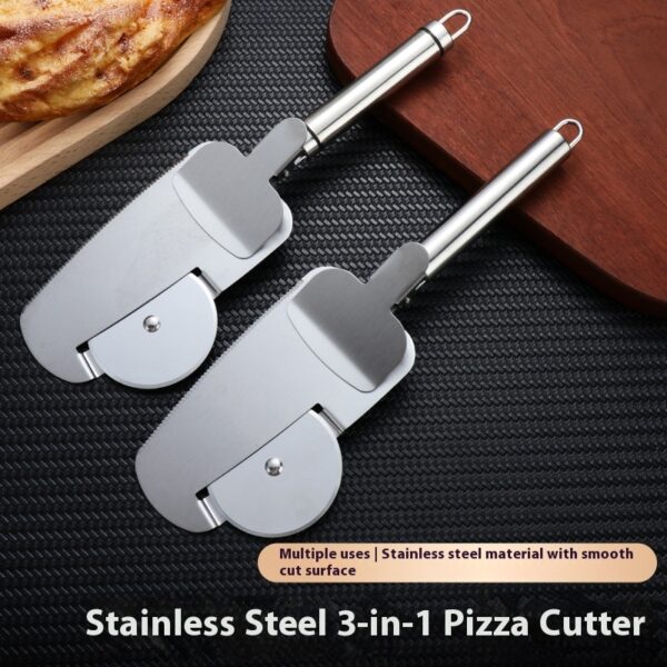 3-in-1 Pizza Cutter With Hanging Holes Labor-Saving Durable Rolling Cutter For Kitchen Cooking Kitchen Gadgets - Image 8