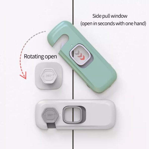 Home Refrigerator Lock Fridge Freezer Door Catch Lock Toddler Kids Child Cabinet Safety Lock For Baby Safety Child Lock - Image 2