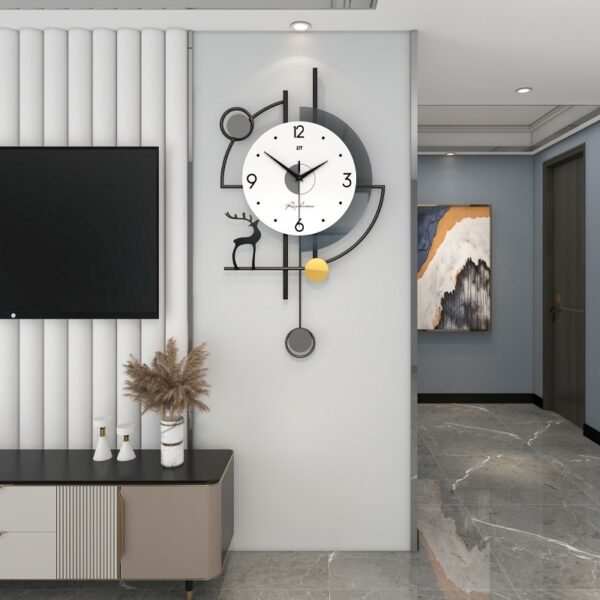 Custom Fashion Nordic Modern Simple Home Decorative Creative Wall Clock - Image 8