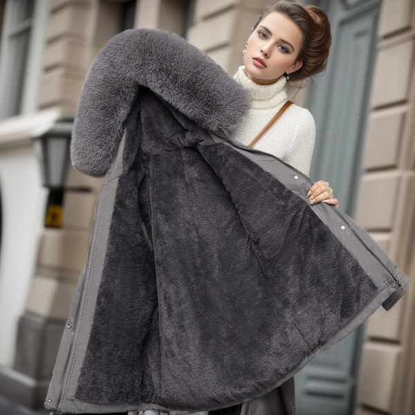 Women's Clothing Velvet Padded Thickened Coat - Image 4